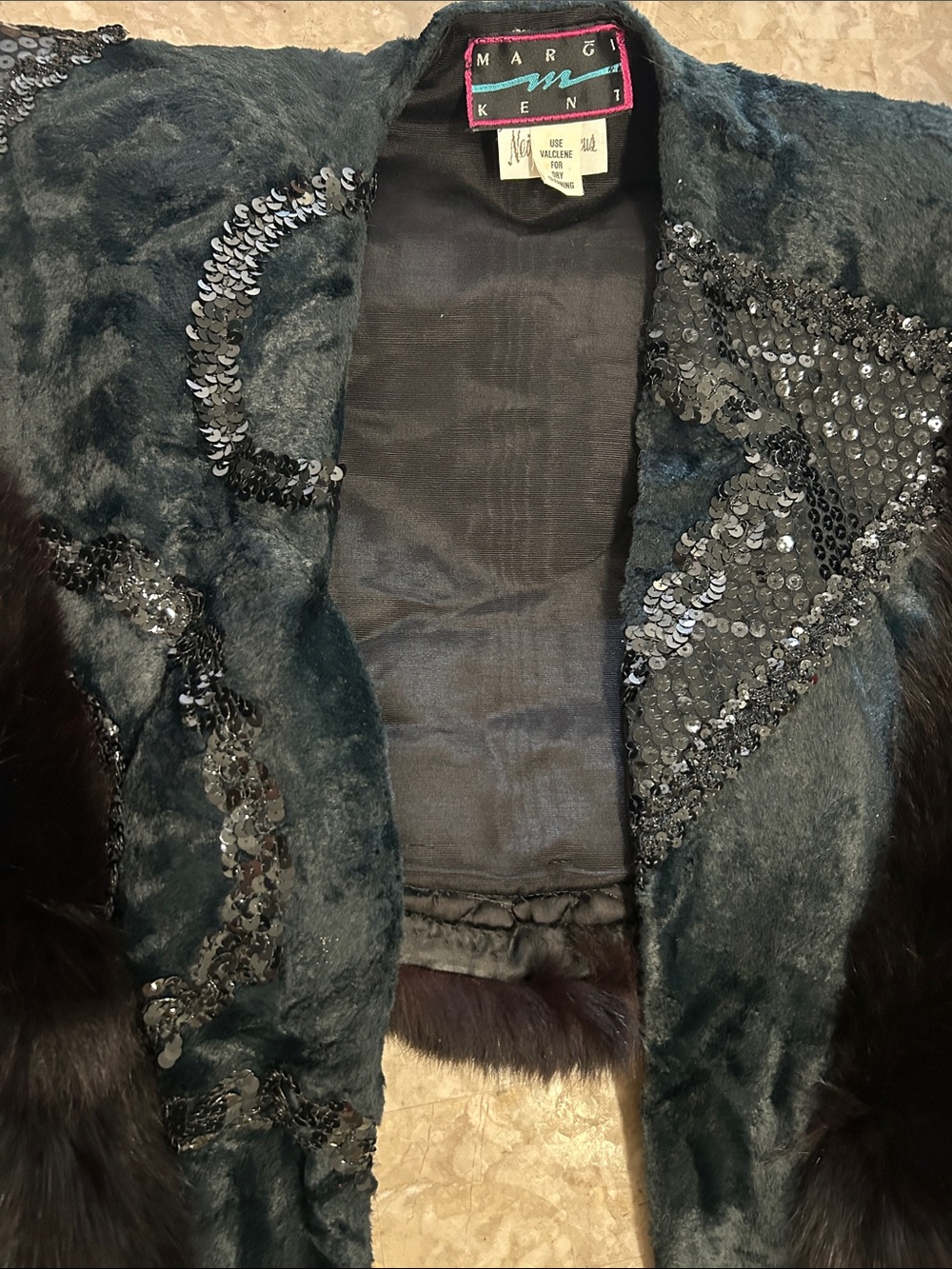 Black Sequin Embellished Shrug